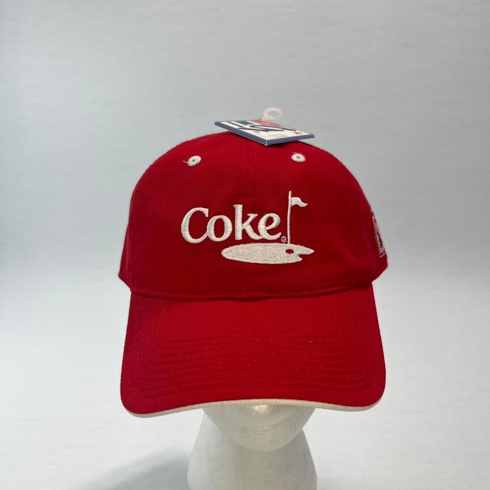 Y2K Coke PGA Tour Championship Hat Cap Strap Back Page & Tuttle NEW W/ Tags